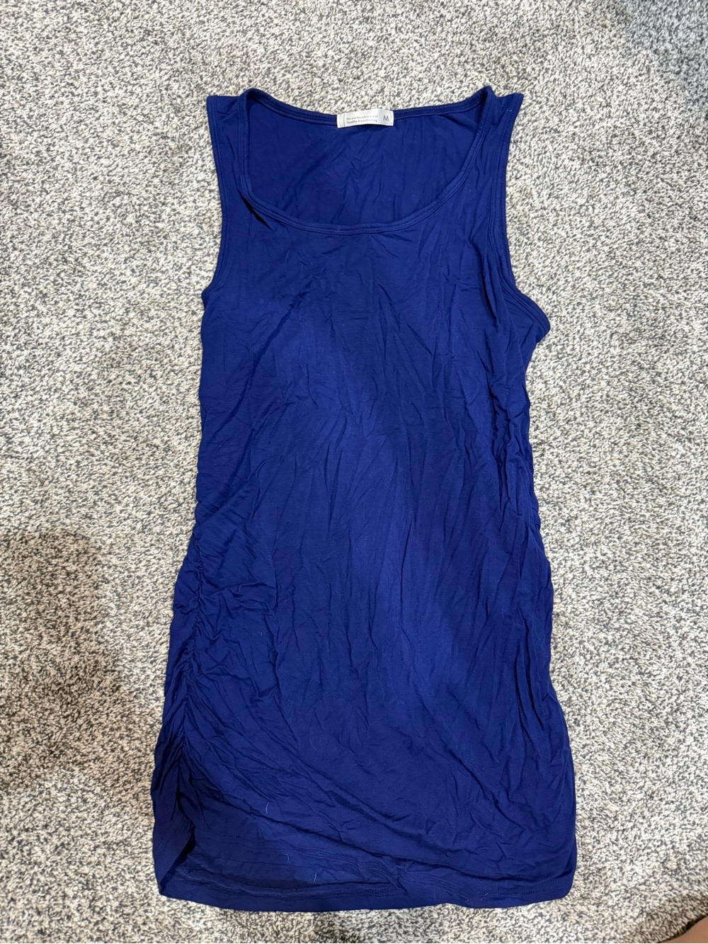 Solid Royal Blue Sleeveless Maternity Tank